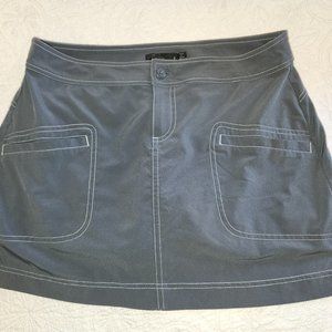 Prana Lena Skort Dark Gray Size 6 NWOT